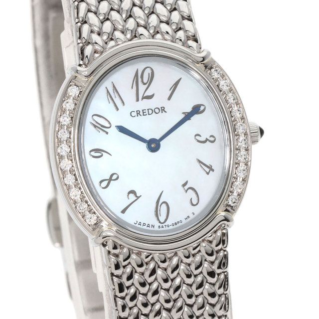 SEIKO セイコー GSWE929 5A70-0AT0 クレドール ベゼル ダイヤモンド