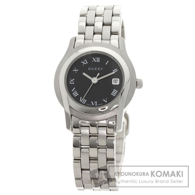 GUCCI グッチ 5500L ラウンドフェイス 腕時計 ステンレススチール/SS  