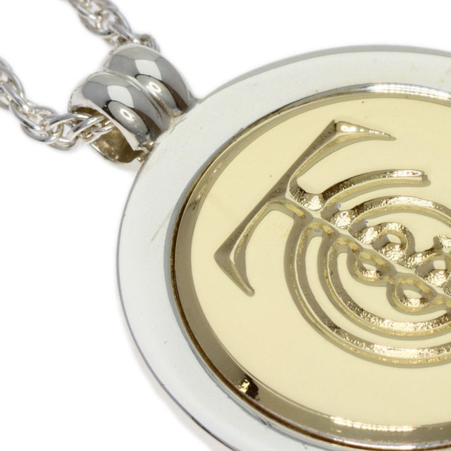 TIFFANY&Co. ヴィンテージ TCロゴ コイン ネックレス SV925×K18YG  