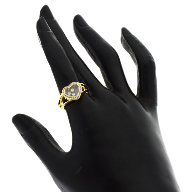 Chopard ショパール ハッピーダイヤモンド 3P ハート リング・指輪 K18 