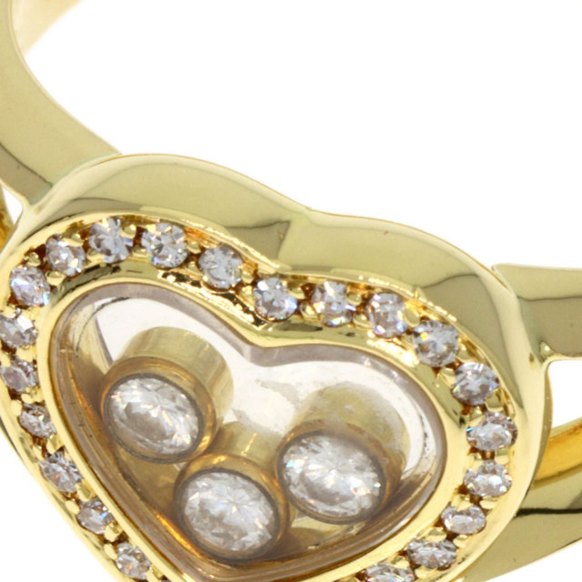 Chopard ショパール ハッピーダイヤモンド 3P ハート リング・指輪 K18 