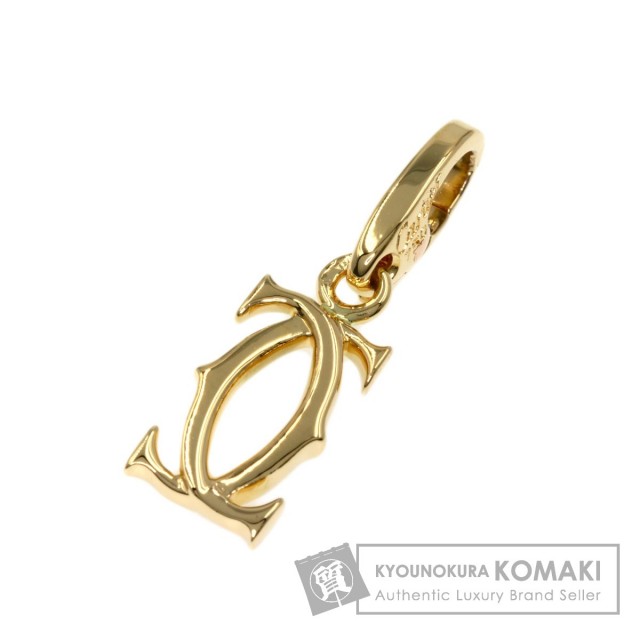 Cartier 臭う カルティエ K18 チャーム CCロゴ