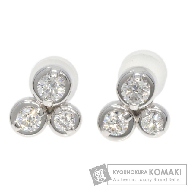 TASAKI タサキ ダイヤモンド ピアス K18ホワイトゴールド レディース