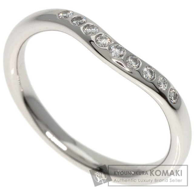 ティファニー　カーブド　ダイヤモンドリング　プラチナ　Pt950 バイザヤード ティファニーカーブドダイヤモンドリングプラチナPt950 バイザヤード