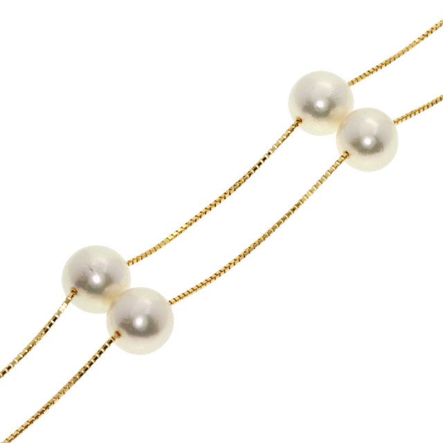 TASAKI タサキ ステーションパール 真珠 ネックレス K18イエロー