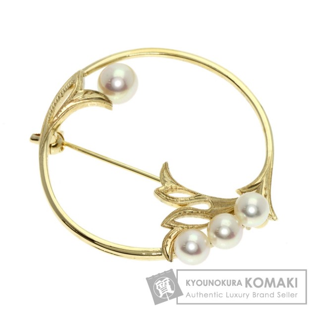 ミキモトMIKIMOTO パール K14 ゴールド　ブローチ 楽天市場】ミキモト パール 真珠 ブローチ K14イエローゴールド