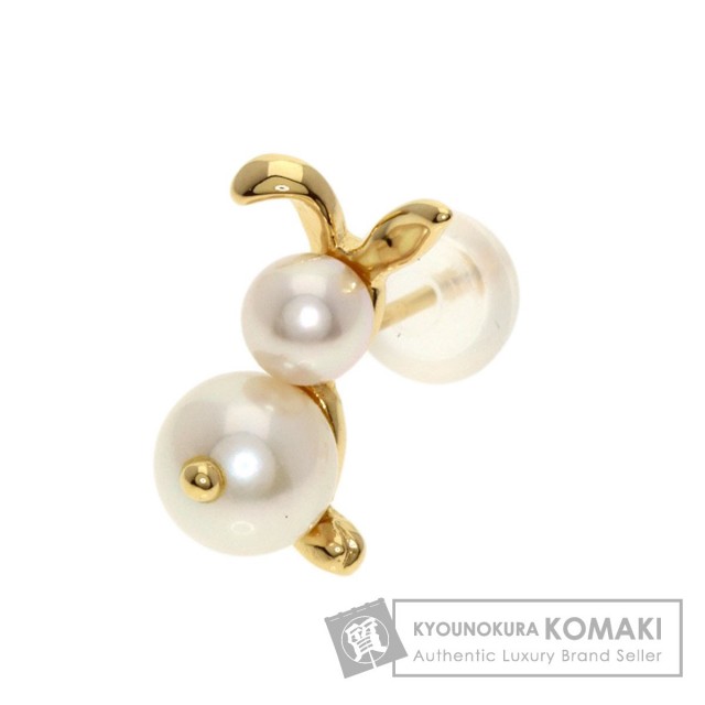 TASAKI タサキ ベビーパール 真珠 片方のみ ウサギモチーフ ピアス K18  