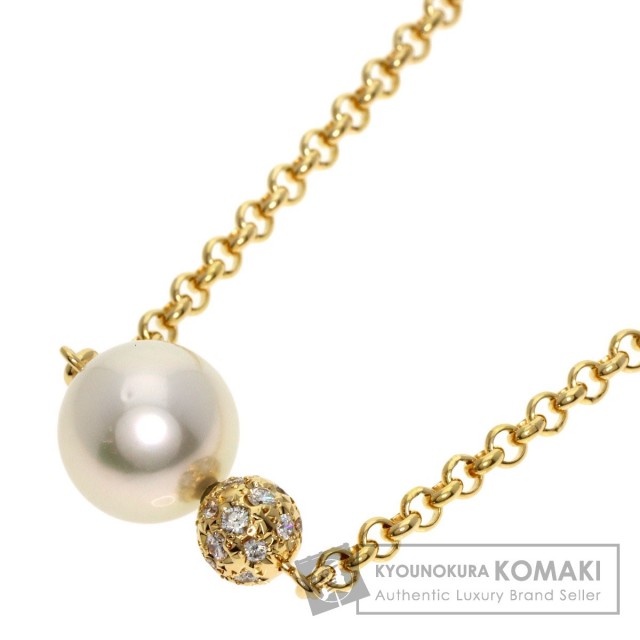 TASAKI タサキ 南洋パール 真珠 ダイヤモンド ネックレス K18イエロー 