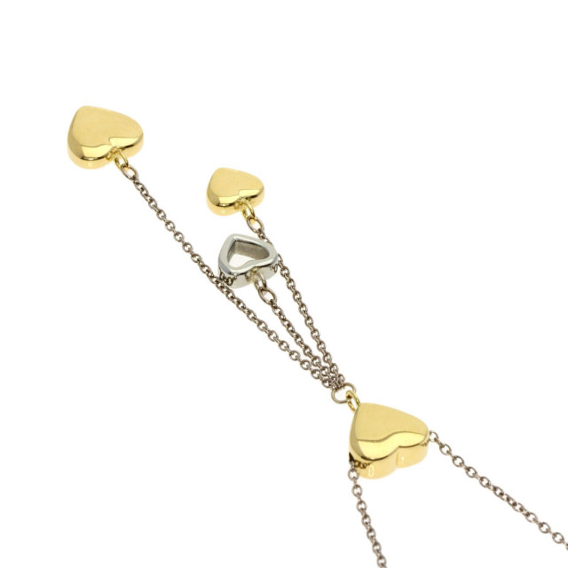 TIFFANY&Co. ティファニー マルチハート ドロップ ネックレス K18  