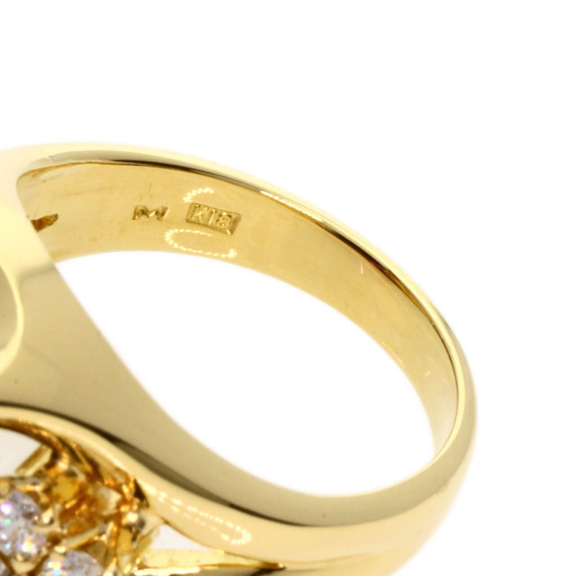 MIKIMOTO ミキモト アメジスト ダイヤモンド リング・指輪 K18イエロー  