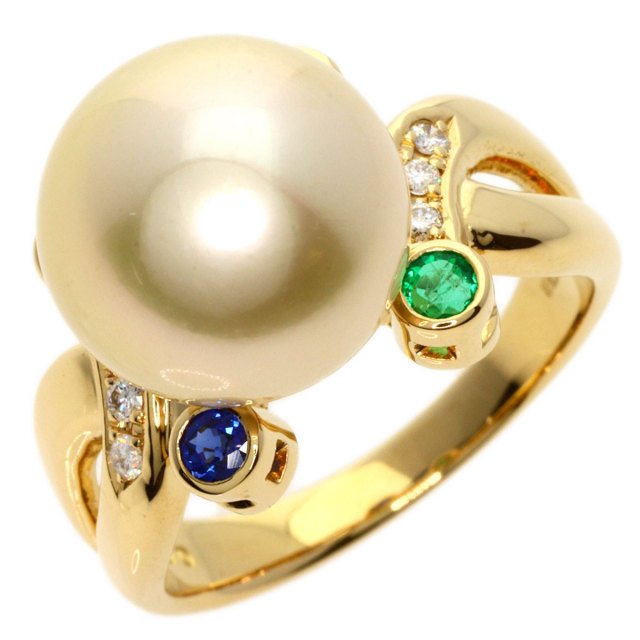 TASAKI タサキ 南洋パール 真珠 サファイア エメラルド ダイヤモンド 