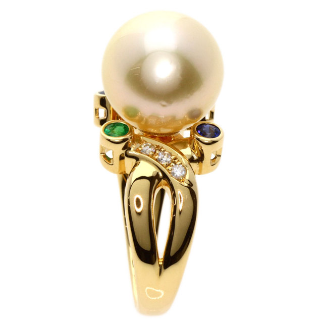 TASAKI タサキ 南洋パール 真珠 サファイア エメラルド ダイヤモンド  
