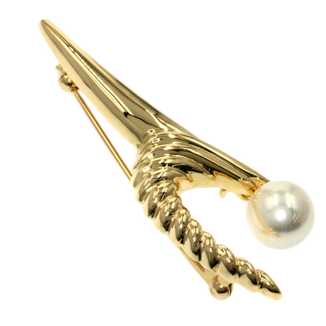 サンゴ珊瑚ブローチK18