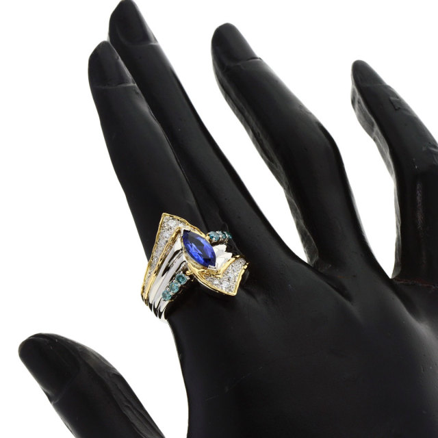 1.215ct サファイア ダイヤモンド リング・指輪 プラチナPT900