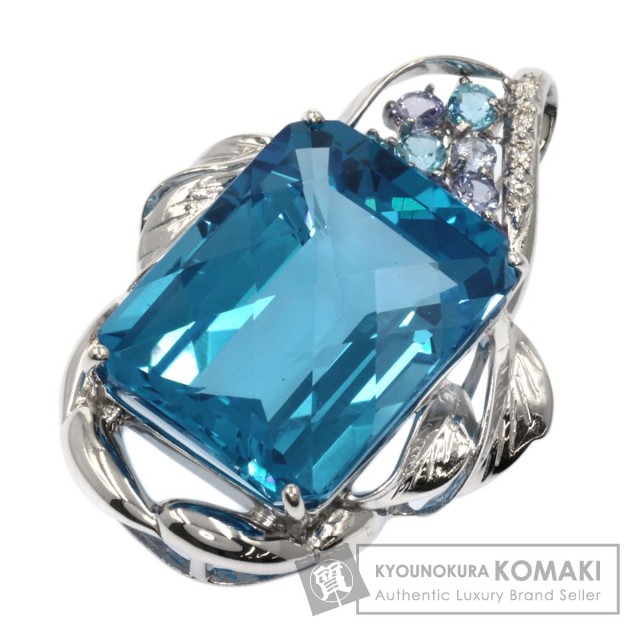 k18ブルートパーズダイアモンドペンダントトップのみ