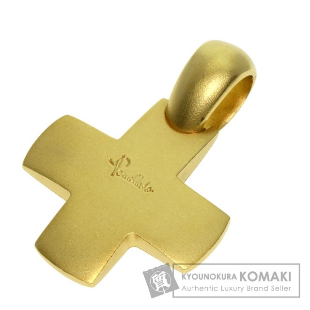 Pomellato ポメラート クロス ペンダントトップ K18イエローゴールド