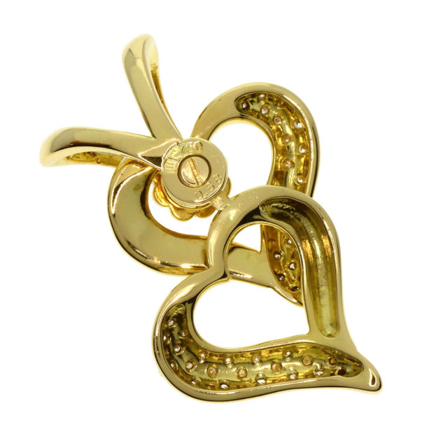 WALTHAM ウォルサム スウィング ハート ダイヤモンド ペンダントトップ  