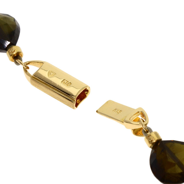 アンブローズトルマリン ネックレス K18イエローゴールド 31.2g  