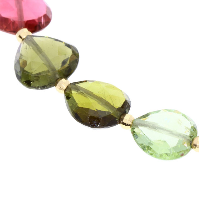 アンブローズトルマリン ネックレス K18イエローゴールド 31.2g  