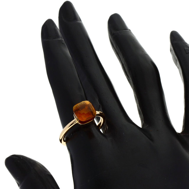 Pomellato ポメラート ヌードリング シトリン リング・指輪 K18ピンク  