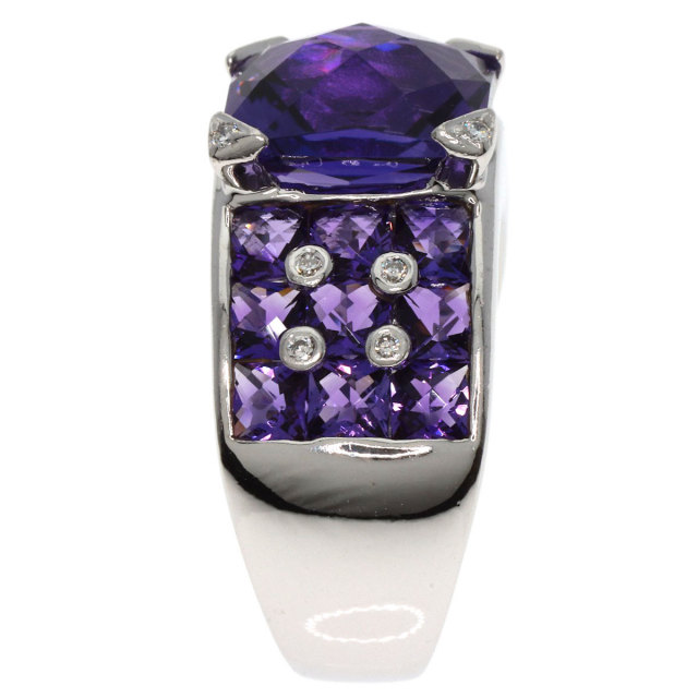 Ponte Vecchio ポンテヴェキオ アメジスト ダイヤモンド リング・指輪  