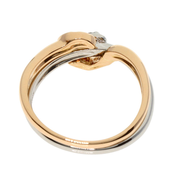スタージュエリー　プラチナ　ゴールド　ダイヤリング　9号 STAR JEWELRY スタージュエリー ダイヤモンド 2連 リング・指輪