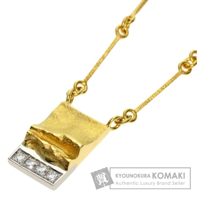 0.08ct ラポーニア ダイヤモンド ネックレス 18K 6.1g