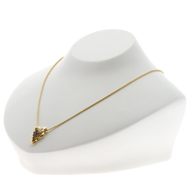 POLA ポーラ 葡萄モチーフ サファイア ダイヤモンド ネックレス K18  