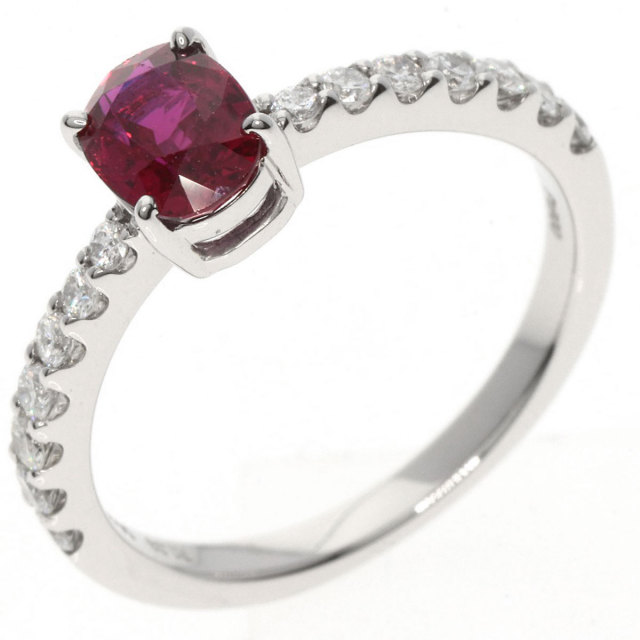 1.03ct ルビー ダイヤモンド リング・指輪 プラチナPT900 3.8g レディース