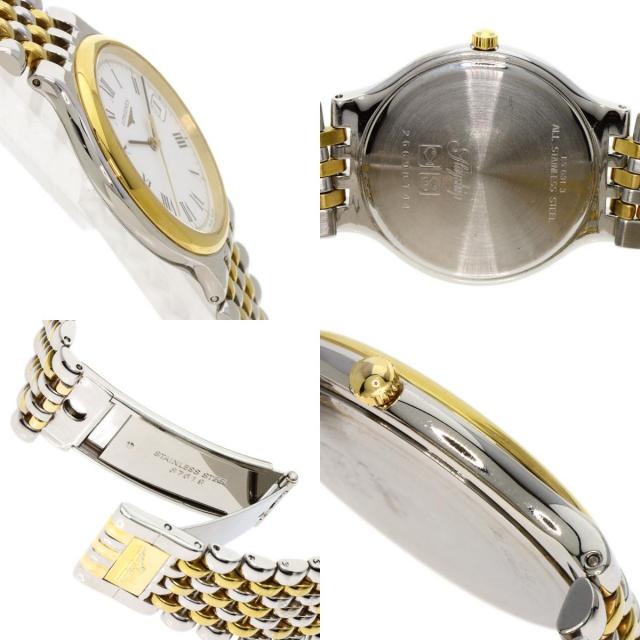 LONGINES L5.631.2 安し 時計 金メッキメタルストラップ付き 