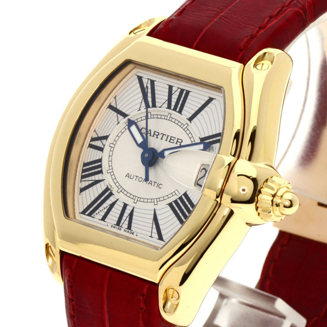 CARTIER カルティエ W62005V2 ロードスター LM 腕時計 OH済 K18  