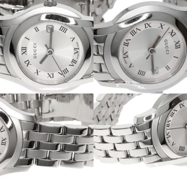 GUCCI グッチ 5500L ラウンドフェイス 腕時計 ステンレススチール/SS  