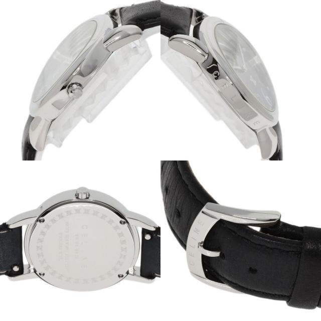 CELINE セリーヌ ラウンドフェイス 腕時計 ステンレススチール/革