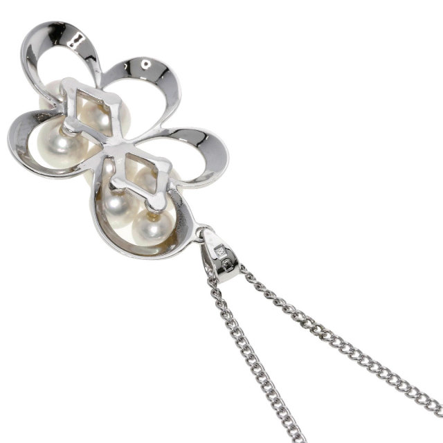 MIKIMOTO ミキモト パール 真珠 ネックレス シルバー レディース