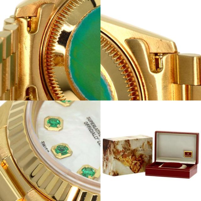 ROLEX ロレックス 69178NGE デイトジャスト 10P エメラルド
