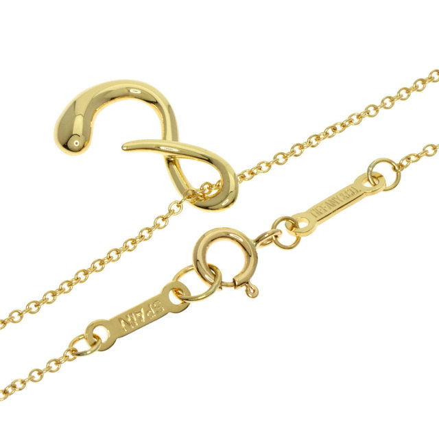 TIFFANY&Co. ティファニー レター S イニシャル ネックレス K18 