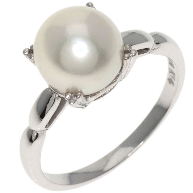 MIKIMOTO ミキモト パール 真珠 リング・指輪 K14ホワイトゴールド  