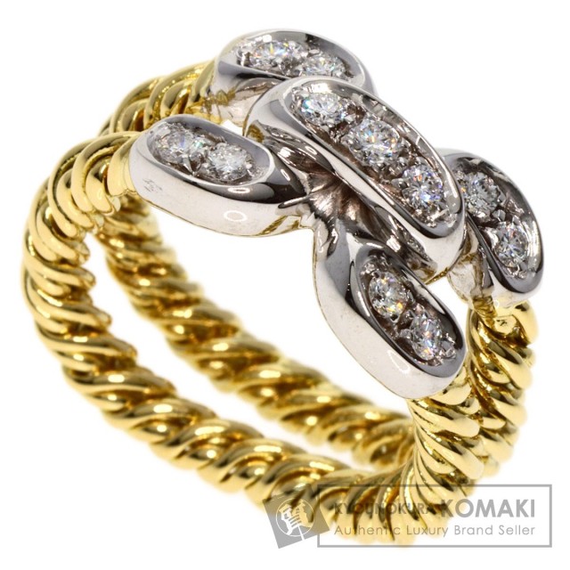 Pomellato ポメラート チェーン ダイヤモンド リング・指輪 K18  