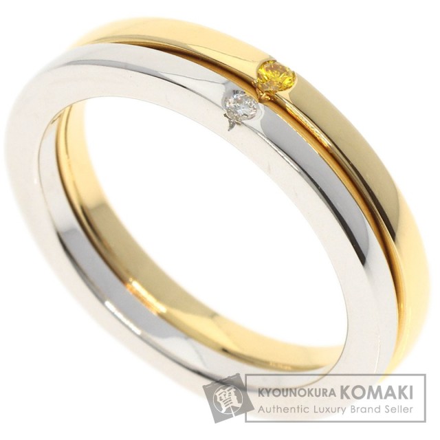 TASAKI タサキ ダイヤモンド 2本セット リング・指輪 K18イエロー 