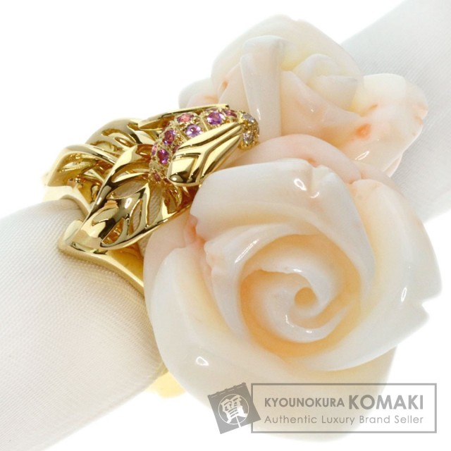 Dior ディオール ラージ ローズ サンゴ 珊瑚 ピンクサファイア  