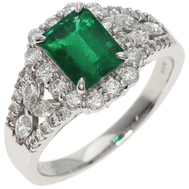 1.24ct エメラルド ダイヤモンド リング・指輪 プラチナPT900