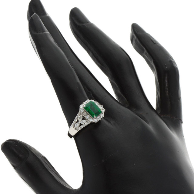 1.24ct エメラルド ダイヤモンド リング・指輪 プラチナPT900