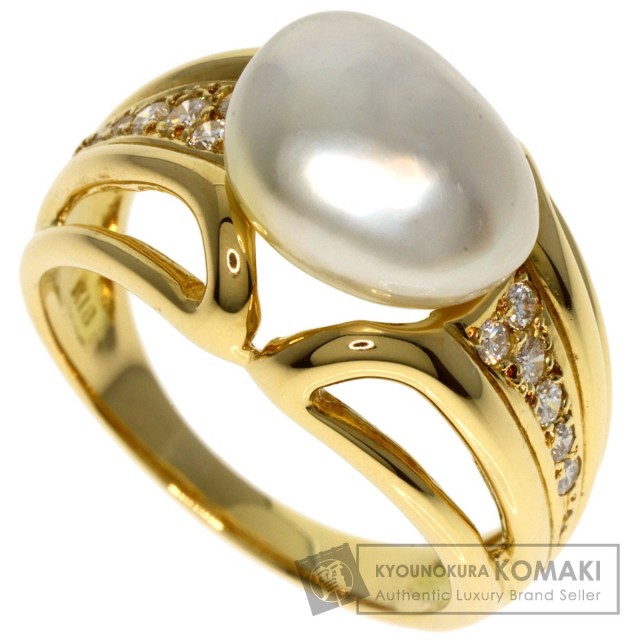 MIKIMOTO ミキモト パール 真珠 ダイヤモンド リング・指輪 K18 