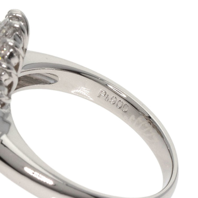 Pt900 真珠付きリング プラチナ 指輪 4g #9 パール 真珠 リング・指輪 プラチナPT900 12.19g レディース ブランド