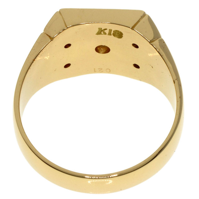 0.21ct ダイヤモンド リング・指輪 K18イエローゴールド 13.5g