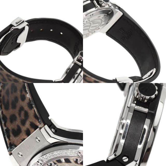 HUBLOT ウブロ ビッグバン スノー レオパード ベゼルダイヤモンド