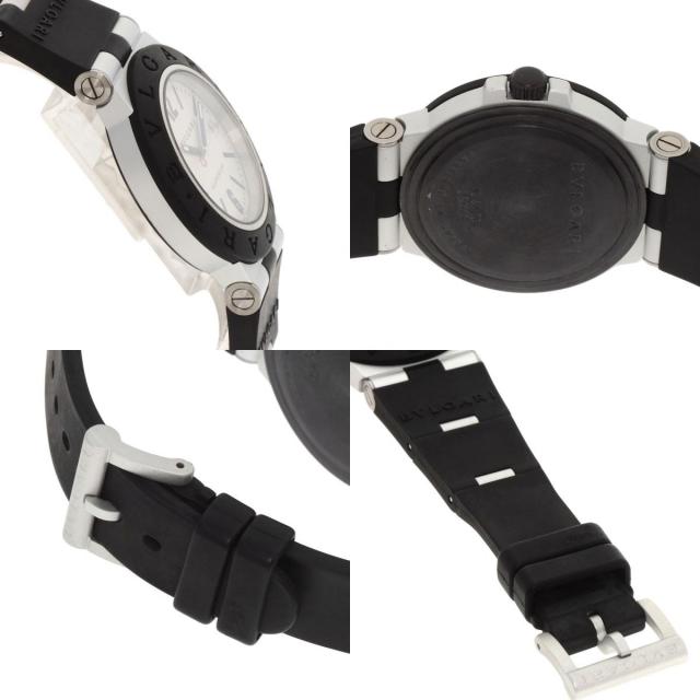 A*é様 【美品】BVLGARI アルミニウム 腕時計　AL38TAVD　 自動 BVLGARI ブルガリ AL38TAVD アルミニウム 腕時計 OH済 アルミニウム