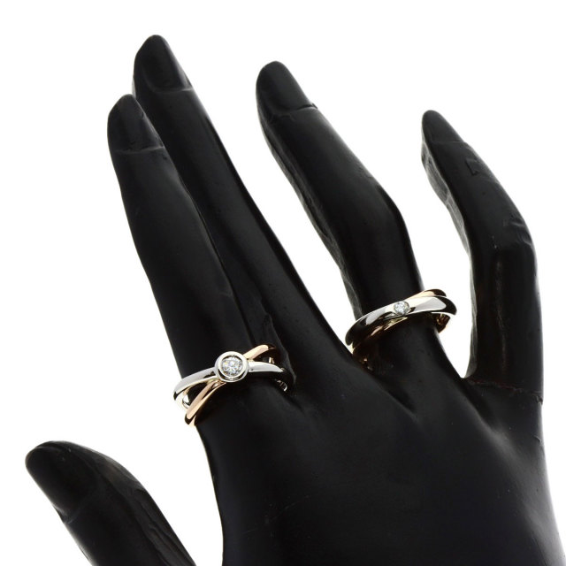 VANDOME ヴァンドーム ダイヤモンド ピアス 3点セット リング・指輪  