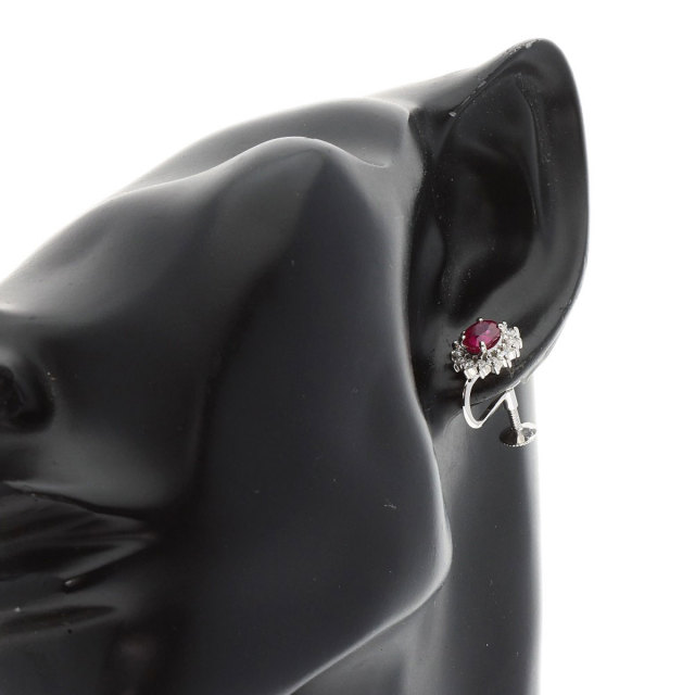 TASAKI タサキ ルビー ダイヤモンド 片方のみ イヤリング プラチナ  