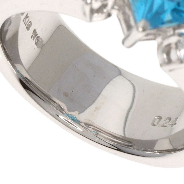 TASAKI タサキ ブルートパーズ ダイヤモンド リング・指輪 K18ホワイト  